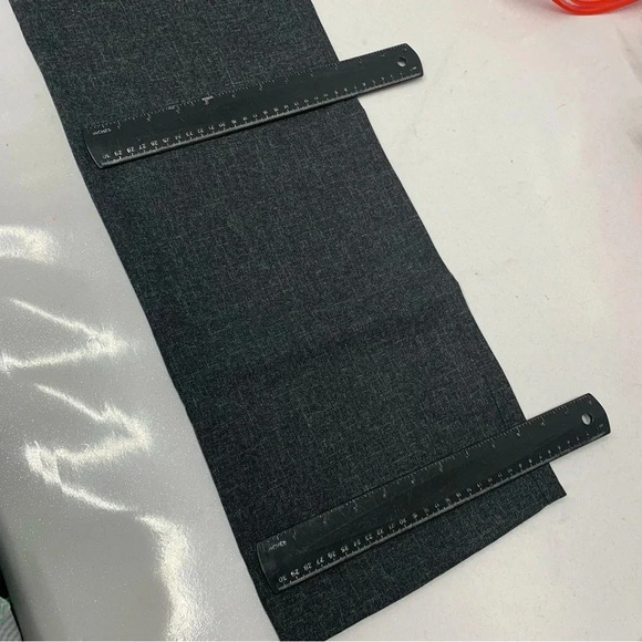 Isaac Mizrahi  Pants Trousers Woman Size 6 Gray  Straight Leg Linen Blend Career - Picture 11 of 13